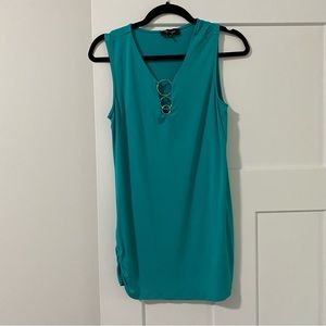 Lily Morgan - Blue-green sleeveless top - Size medium